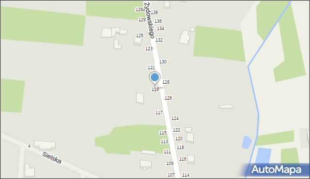 Zduńska Wola, Getta Żydowskiego, 119, mapa Zduńska Wola