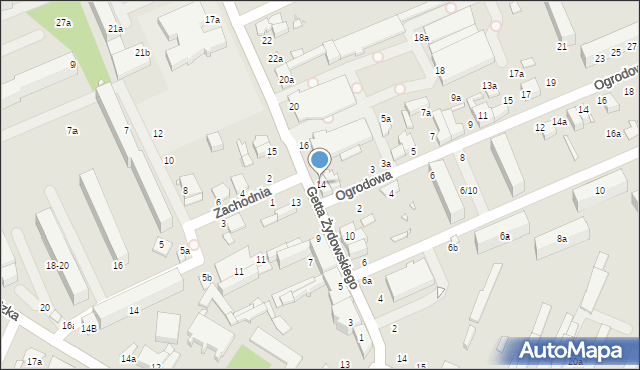 Zduńska Wola, Getta Żydowskiego, 14, mapa Zduńska Wola