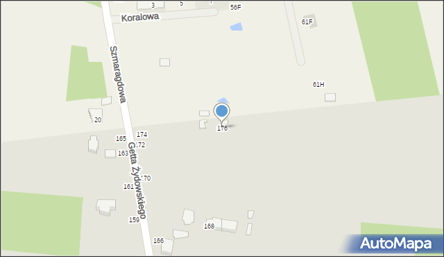 Zduńska Wola, Getta Żydowskiego, 176, mapa Zduńska Wola