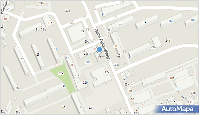 Zduńska Wola, Getta Żydowskiego, 19, mapa Zduńska Wola