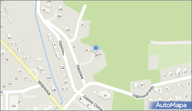 Bochnia, Gipsowa, 26, mapa Bochni