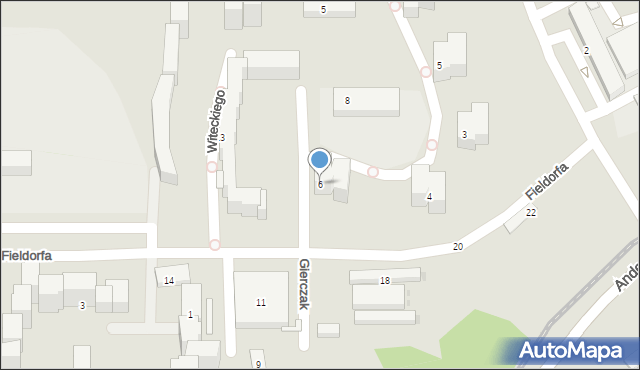 Bydgoszcz, Gierczak Emilii, ppor., 6, mapa Bydgoszczy