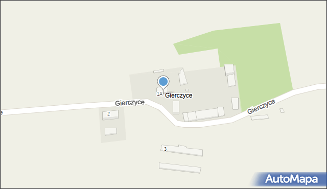 Drożki, Gierczyce, 1B, mapa Drożki