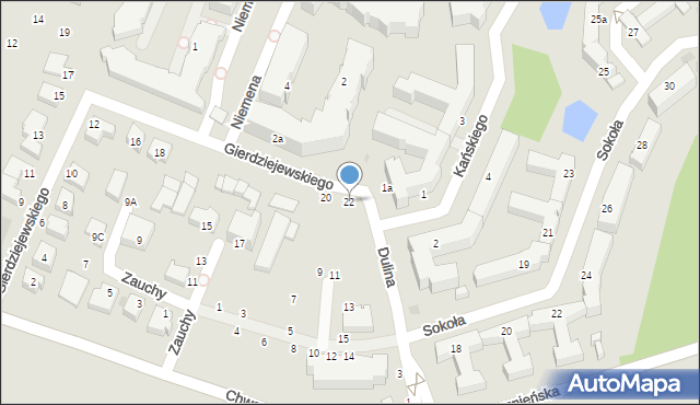 Gdynia, Gierdziejewskiego Wacława, 22, mapa Gdyni