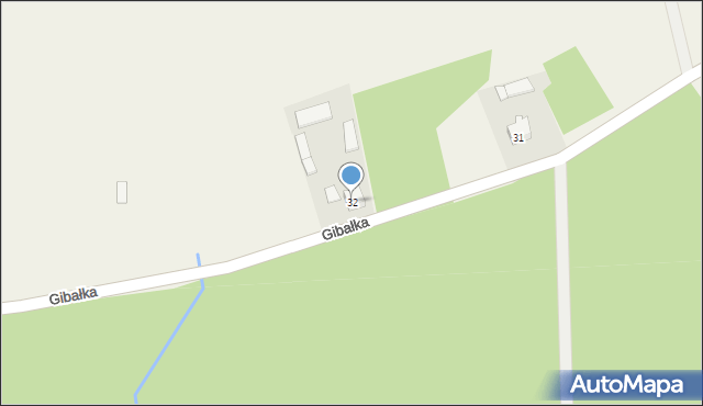 Gibałka, Gibałka, 32, mapa Gibałka