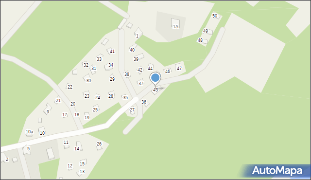 Gibasówka, Gibasówka, 43, mapa Gibasówka