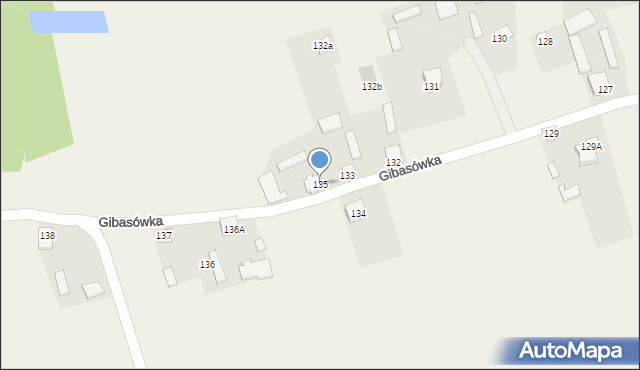Giby, Giby, 135, mapa Giby