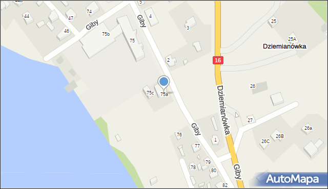 Giby, Giby, 75a, mapa Giby