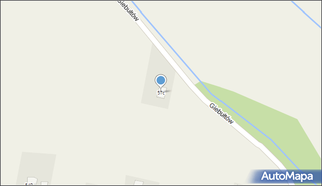 Giebułtów, Giebułtów, 57c, mapa Giebułtów