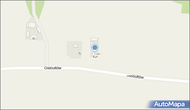 Giebułtów, Giebułtów, 84a, mapa Giebułtów
