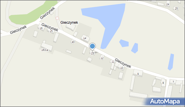 Gieczynek, Gieczynek, 13, mapa Gieczynek