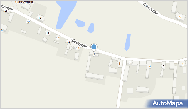 Gieczynek, Gieczynek, 9, mapa Gieczynek