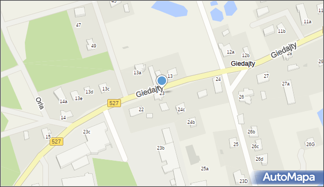 Giedajty, Giedajty, 23, mapa Giedajty