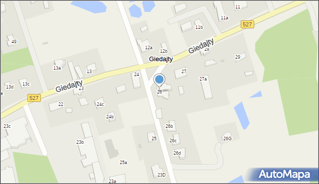 Giedajty, Giedajty, 26, mapa Giedajty