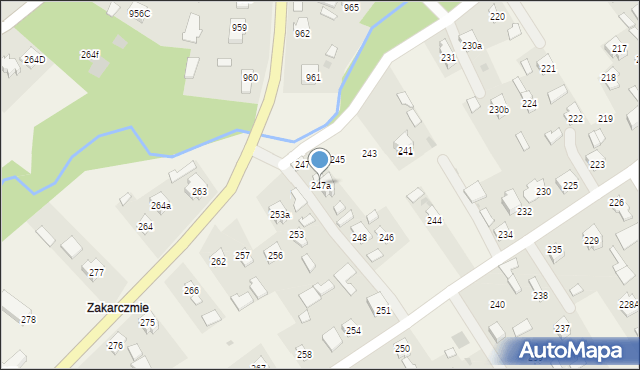 Giedlarowa, Giedlarowa, 247a, mapa Giedlarowa