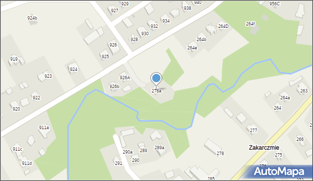 Giedlarowa, Giedlarowa, 278a, mapa Giedlarowa