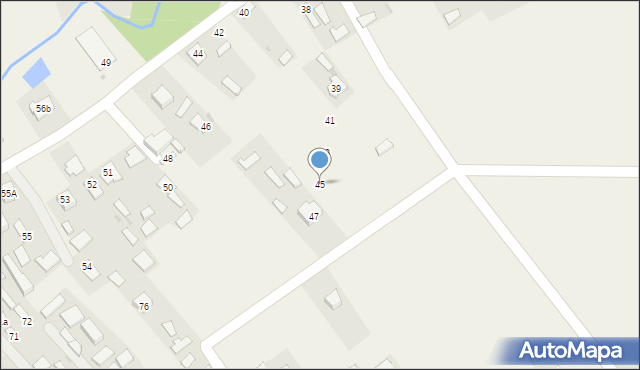 Giedlarowa, Giedlarowa, 45, mapa Giedlarowa