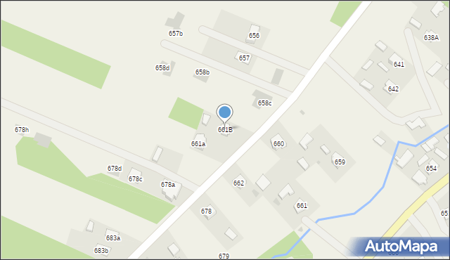 Giedlarowa, Giedlarowa, 661B, mapa Giedlarowa