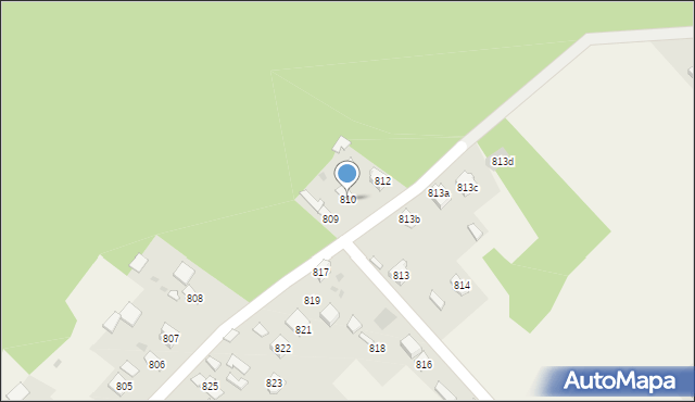 Giedlarowa, Giedlarowa, 810, mapa Giedlarowa
