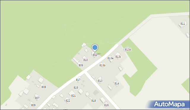 Giedlarowa, Giedlarowa, 812, mapa Giedlarowa