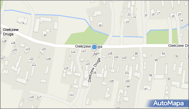 Giełczew Druga, Giełczew Druga, 109, mapa Giełczew Druga