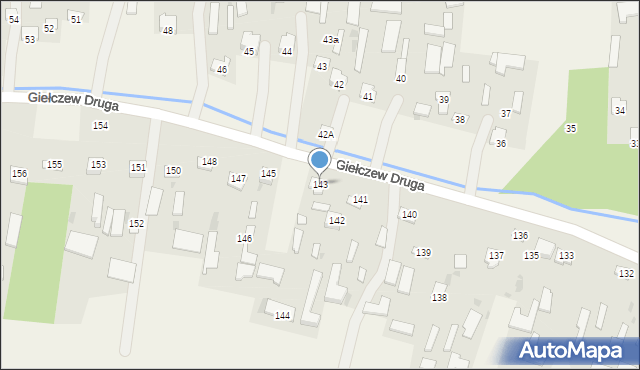Giełczew Druga, Giełczew Druga, 143, mapa Giełczew Druga