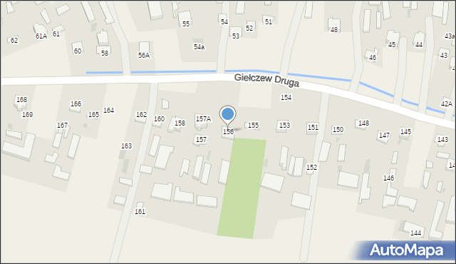 Giełczew Druga, Giełczew Druga, 156, mapa Giełczew Druga