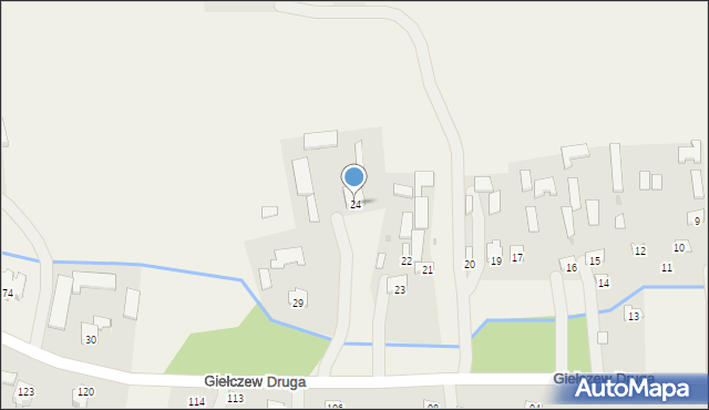 Giełczew Druga, Giełczew Druga, 24, mapa Giełczew Druga