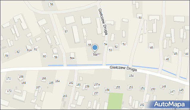 Giełczew Druga, Giełczew Druga, 54a, mapa Giełczew Druga