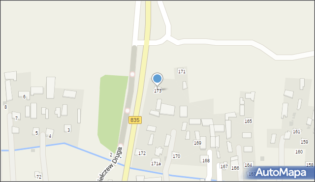 Giełczew Pierwsza, Giełczew Pierwsza, 173, mapa Giełczew Pierwsza