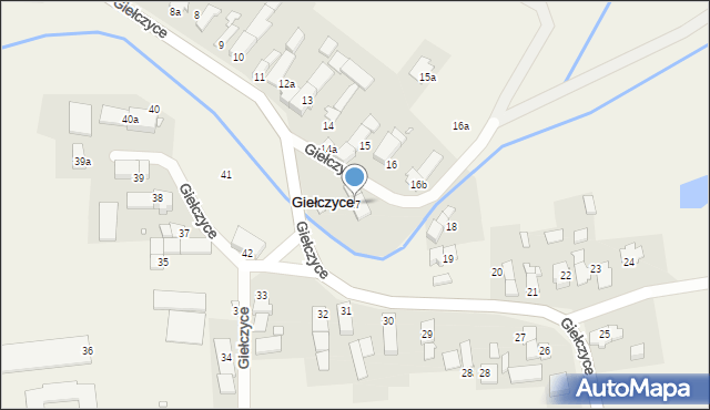 Giełczyce, Giełczyce, 17, mapa Giełczyce