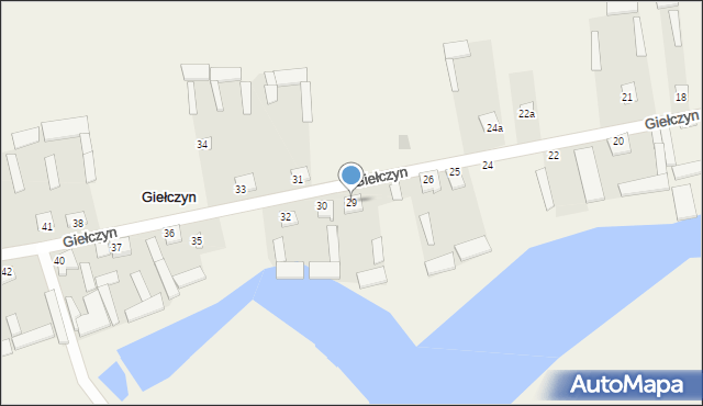 Giełczyn, Giełczyn, 29, mapa Giełczyn