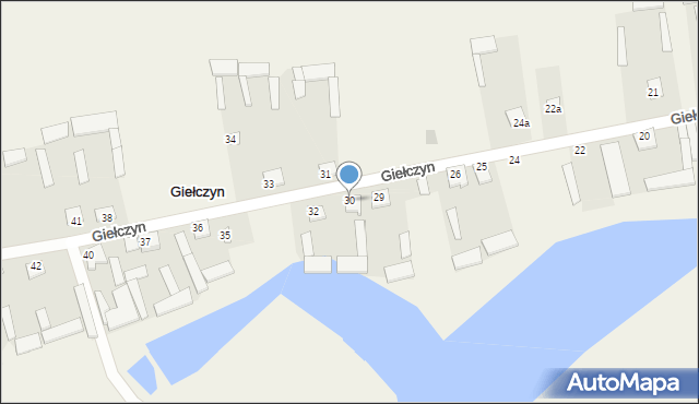 Giełczyn, Giełczyn, 30, mapa Giełczyn