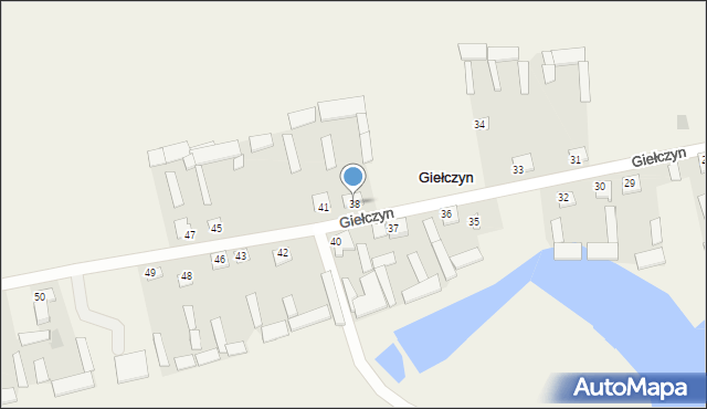 Giełczyn, Giełczyn, 38, mapa Giełczyn