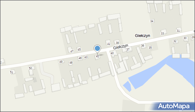 Giełczyn, Giełczyn, 42, mapa Giełczyn