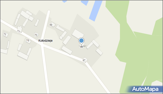 Giełczyn, Giełczyn, 68, mapa Giełczyn