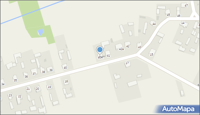 Giełzów, Giełzów, 40A, mapa Giełzów