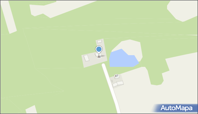Giełzów, Giełzów, 88, mapa Giełzów