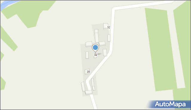 Giełzów, Giełzów, 34, mapa Giełzów