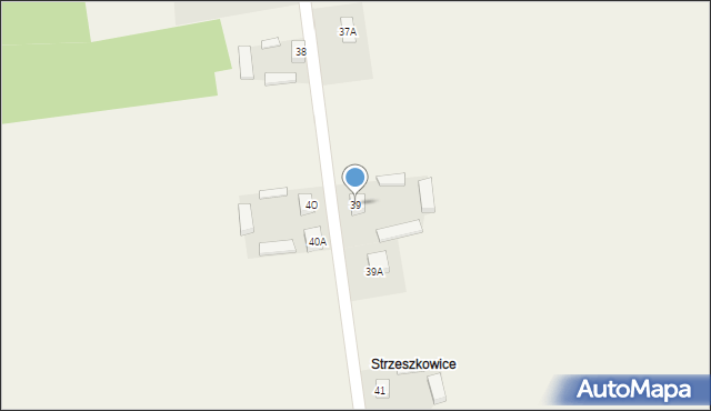 Giełzów, Giełzów, 39, mapa Giełzów