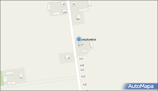Giełzów, Giełzów, 41, mapa Giełzów