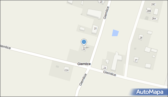 Giemlice, Giemlice, 22, mapa Giemlice