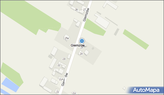 Giemzów, Giemzów, 25, mapa Giemzów