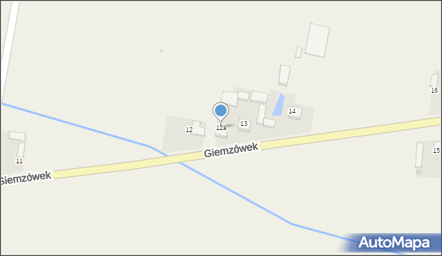 Giemzówek, Giemzówek, 12a, mapa Giemzówek