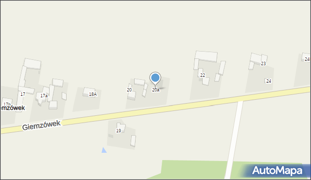 Giemzówek, Giemzówek, 20a, mapa Giemzówek
