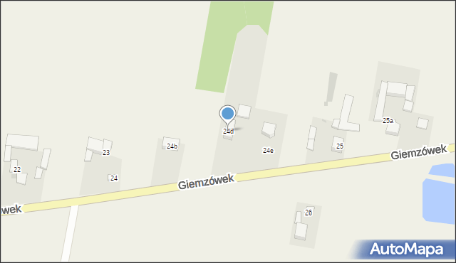 Giemzówek, Giemzówek, 24d, mapa Giemzówek