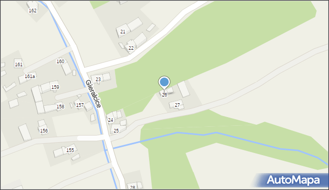 Gierałcice, Gierałcice, 26, mapa Gierałcice