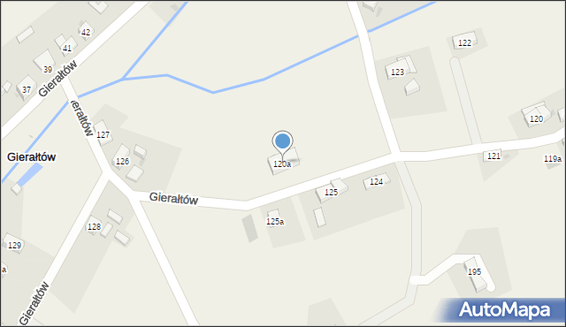 Gierałtów, Gierałtów, 120a, mapa Gierałtów