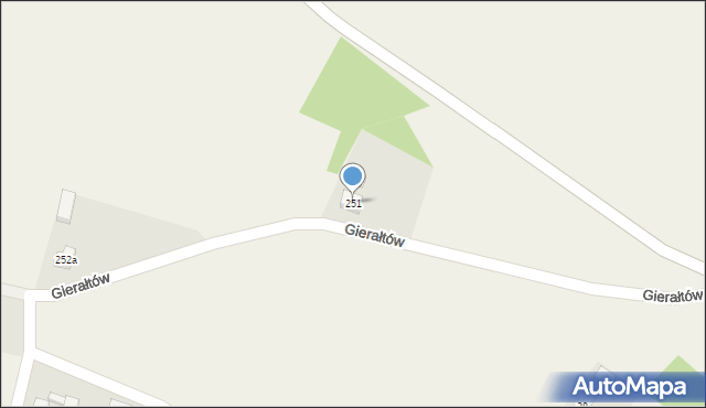 Gierałtów, Gierałtów, 251, mapa Gierałtów