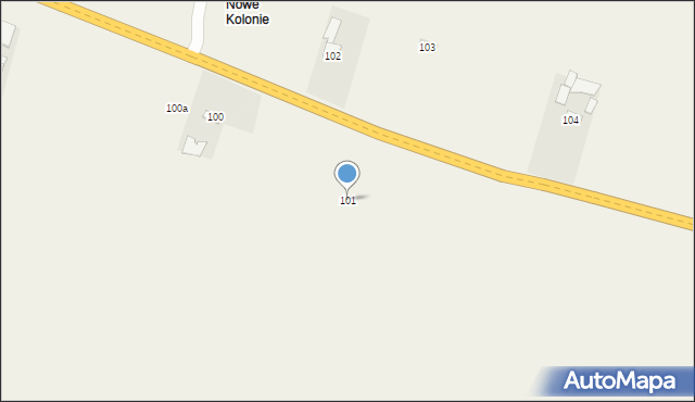 Gierczyce, Gierczyce, 101, mapa Gierczyce